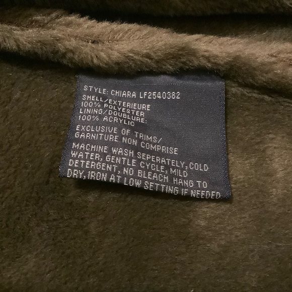 LONDON FOG CHOCOLATE BROWN FULL LENGTH COAT WITH FAUX FUR DETAILS/ Size MP - Picture 15 of 16